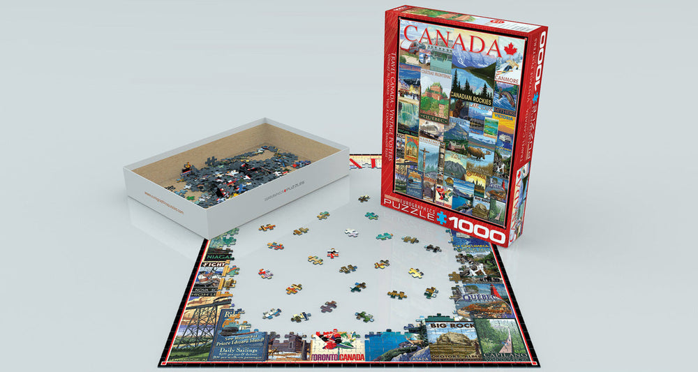 Puzzle: Canadian Vintage Art - Travel Canada Vintage Posters (ONLINE ORDER ONLY)