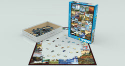 Puzzle: Vintage Art Collages - Lighthouses Vintage Posters (ONLINE ORDER ONLY)