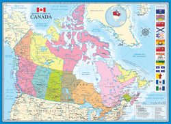 Puzzle: Maps & Flags - Map of Canada (ONLINE ORDER ONLY)