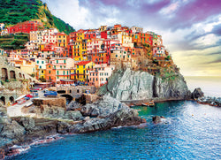 Puzzle: HDR Photography - Manarola Cinque Terre Italy Mediterranean Oasis (ONLINE ORDER ONLY)
