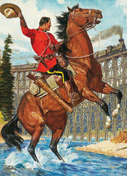 Puzzle: Canadian Vintage Art - RCMP Train Salute (ONLINE ORDER ONLY)
