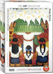 Puzzle: Fine Art Masterpieces - Flower Festival Feast of Saint Anita by Diego Rivera (ONLINE ORDER ONLY)