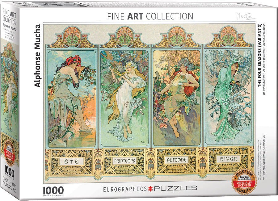 Puzzle: Fine Art Masterpieces - The Four Seasons (Variant 3) by Alphonse Mucha (ONLINE ORDER ONLY)