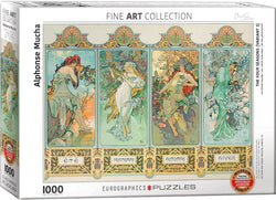 Puzzle: Fine Art Masterpieces - The Four Seasons (Variant 3) by Alphonse Mucha (ONLINE ORDER ONLY)