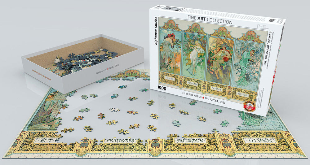 Puzzle: Fine Art Masterpieces - The Four Seasons (Variant 3) by Alphonse Mucha (ONLINE ORDER ONLY)