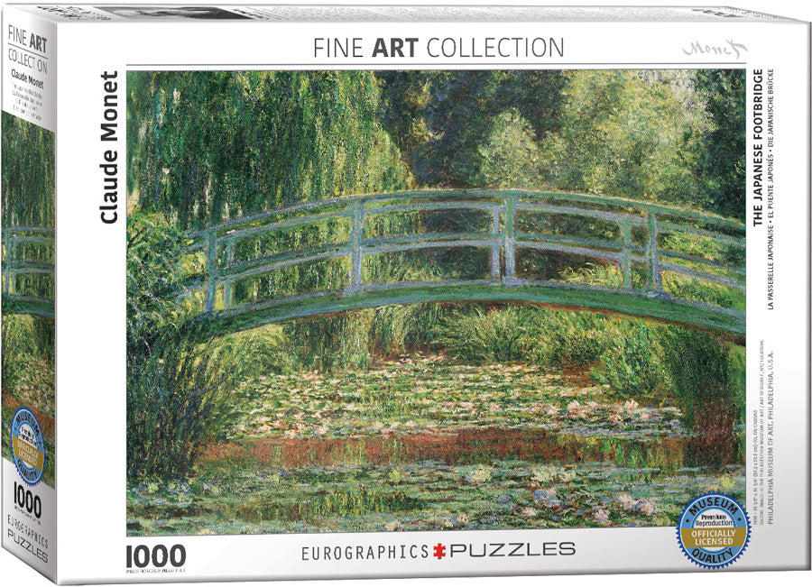 Puzzle: Fine Art Masterpieces - The Japanese Footbridge by Claude Monet (ONLINE ORDER ONLY)