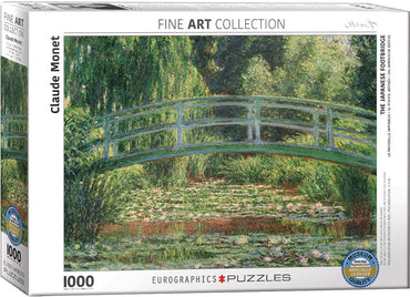 Puzzle: Fine Art Masterpieces - The Japanese Footbridge by Claude Monet (ONLINE ORDER ONLY)