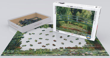 Puzzle: Fine Art Masterpieces - The Japanese Footbridge by Claude Monet (ONLINE ORDER ONLY)