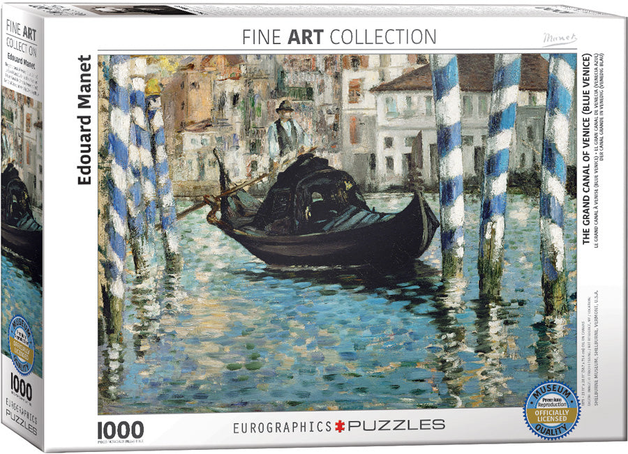 Puzzle: Fine Art Masterpieces - The Grand Canal of Venice (Blue Venice) by Edouard Manet (ONLINE ORDER ONLY)