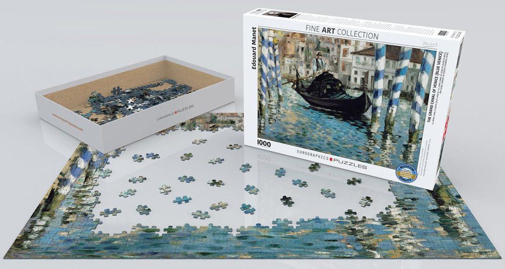 Puzzle: Fine Art Masterpieces - The Grand Canal of Venice (Blue Venice) by Edouard Manet (ONLINE ORDER ONLY)