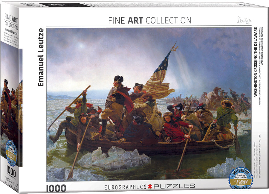 Puzzle: Fine Art Masterpieces - Washington Crossing the Delaware by Emanuel Leutze (ONLINE ORDER ONLY)