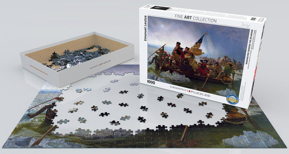 Puzzle: Fine Art Masterpieces - Washington Crossing the Delaware by Emanuel Leutze (ONLINE ORDER ONLY)