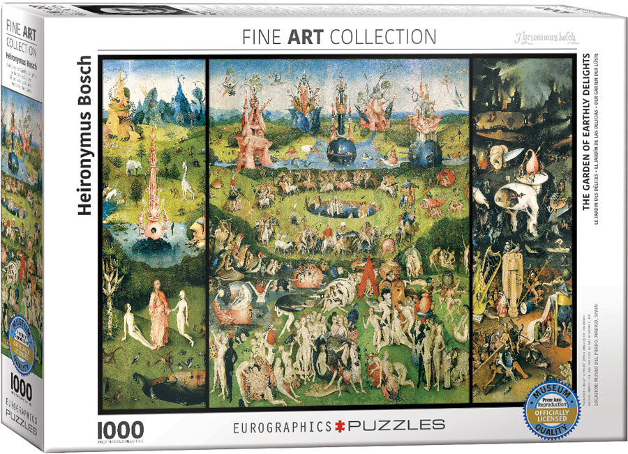 Puzzle: Fine Art Masterpieces - The Garden of Earthly Delights by Heironymus Bosch (ONLINE ORDER ONLY)