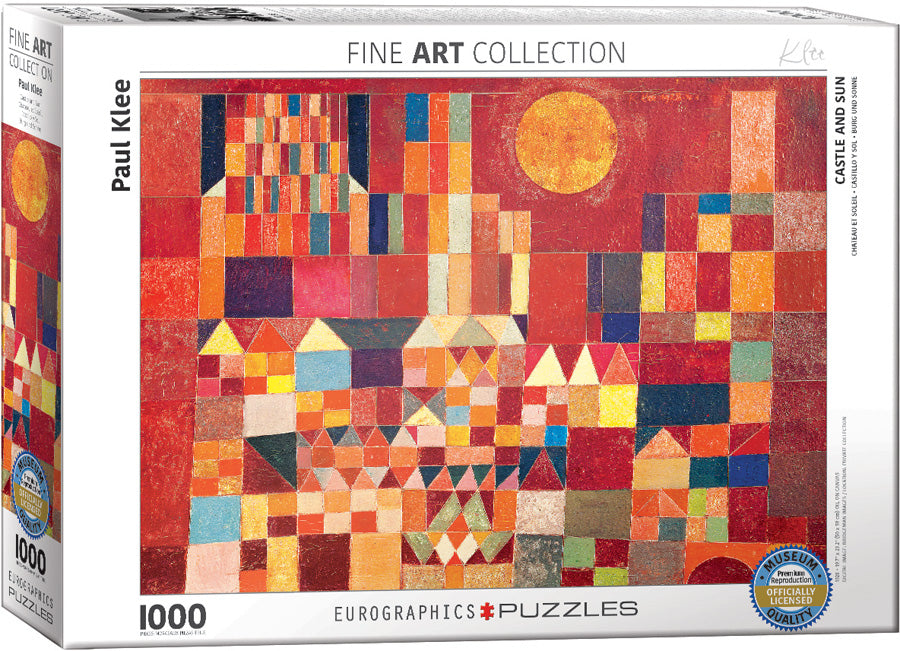 Puzzle: Fine Art Masterpieces - Castle and Sun by Paul Klee (ONLINE ORDER ONLY)