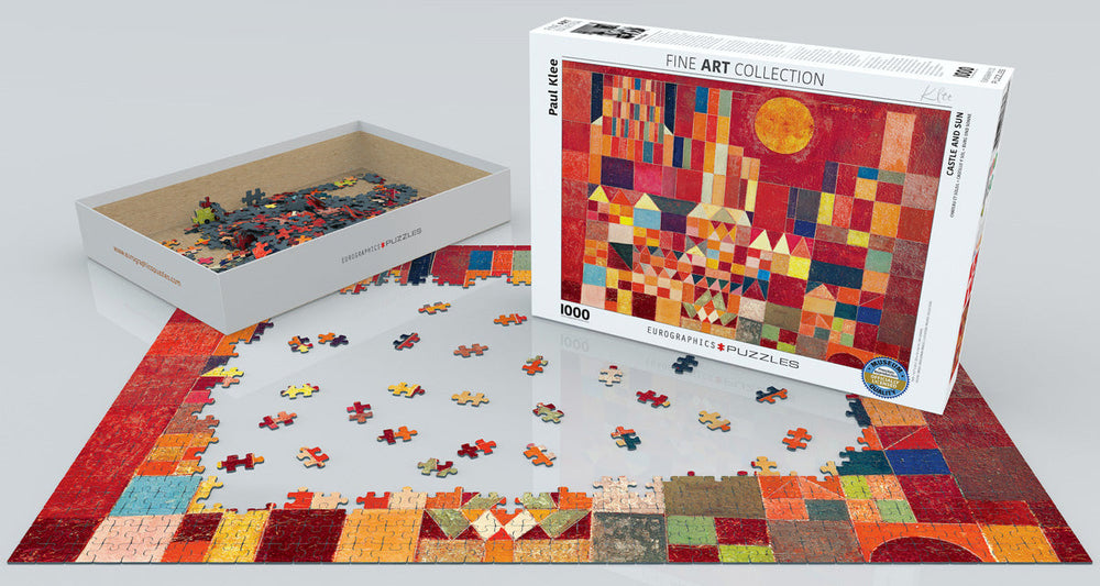 Puzzle: Fine Art Masterpieces - Castle and Sun by Paul Klee (ONLINE ORDER ONLY)