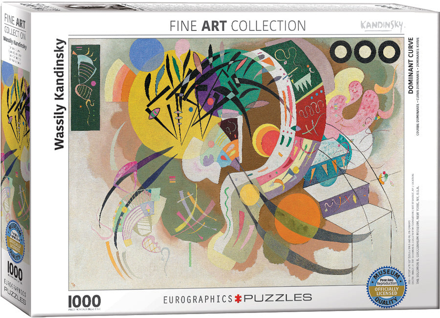 Puzzle: Fine Art Masterpieces - Dominant Curve by Wassily Kandinsky (ONLINE ORDER ONLY)