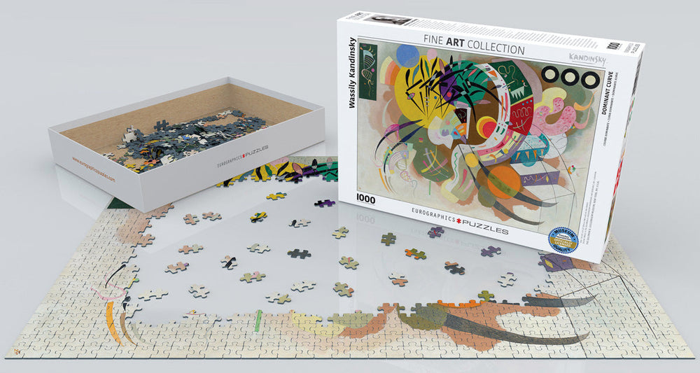 Puzzle: Fine Art Masterpieces - Dominant Curve by Wassily Kandinsky (ONLINE ORDER ONLY)