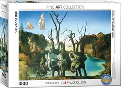 Puzzle: Fine Art Masterpieces - Swans Reflecting Elephants by Salvador Dalí (ONLINE ORDER ONLY)