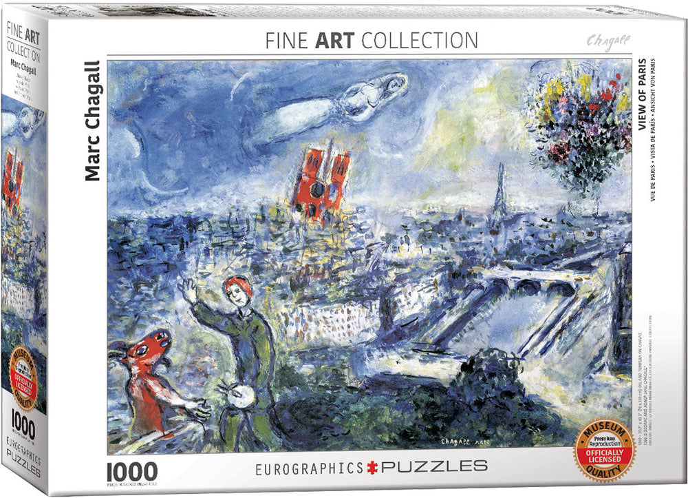 Puzzle: Fine Art Masterpieces - Le Bouquet de Paris by Marc Chagall (ONLINE ORDER ONLY)
