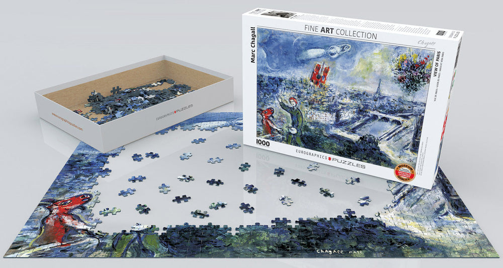 Puzzle: Fine Art Masterpieces - Le Bouquet de Paris by Marc Chagall (ONLINE ORDER ONLY)