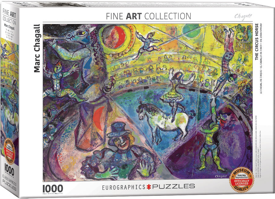 Puzzle: Fine Art Masterpieces - The Circus Horse by Marc Chagall (ONLINE ORDER ONLY)