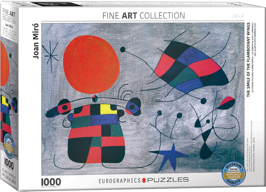 Puzzle: Fine Art Masterpieces - The Smile of the Flamboyant Wings by Joan Miró (ONLINE ORDER ONLY)