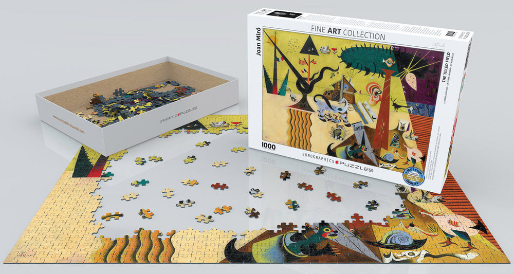 Puzzle: Fine Art Masterpieces - The Tilled Field by Joan Miró (ONLINE ORDER ONLY)