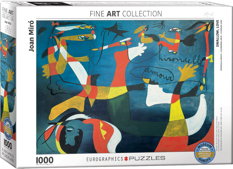 Puzzle: Fine Art Masterpieces - Swallow Love by Joan Miró (ONLINE ORDER ONLY)