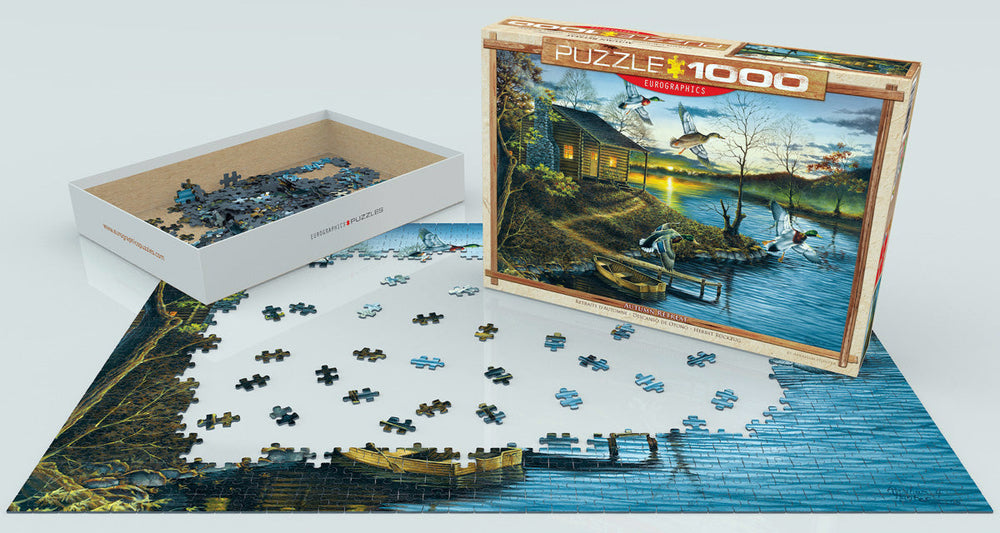Puzzle: Artist Series - Autumn Retreat by Abraham Hunter (ONLINE ORDER ONLY)
