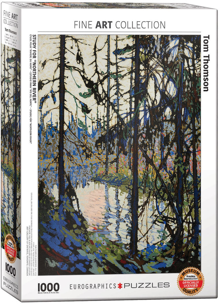 Puzzle: Fine Art Masterpieces - Study for Northern River by Tom Thomson (ONLINE ORDER ONLY)