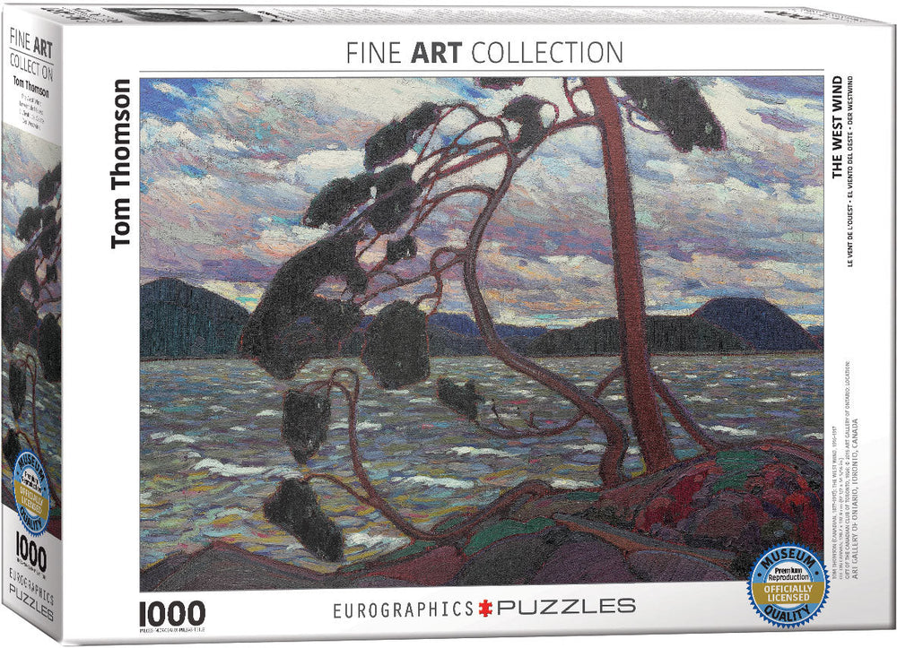 Puzzle: Fine Art Masterpieces - The West Wind by Tom Thomson (ONLINE ORDER ONLY)