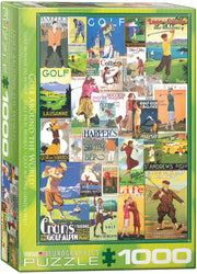 Puzzle: Vintage Art Collages - Golf Around the World (ONLINE ORDER ONLY)