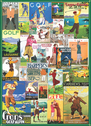 Puzzle: Vintage Art Collages - Golf Around the World (ONLINE ORDER ONLY)