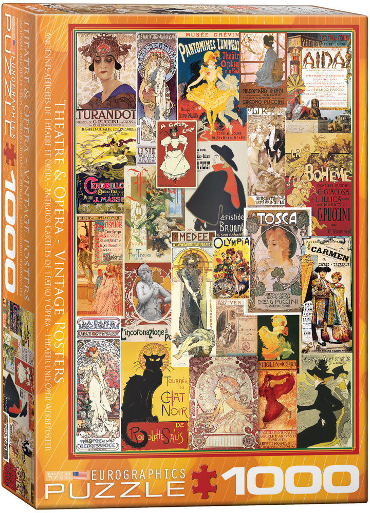 Puzzle: Vintage Art Collages - Theater & Opera Vintage Posters (ONLINE ORDER ONLY)