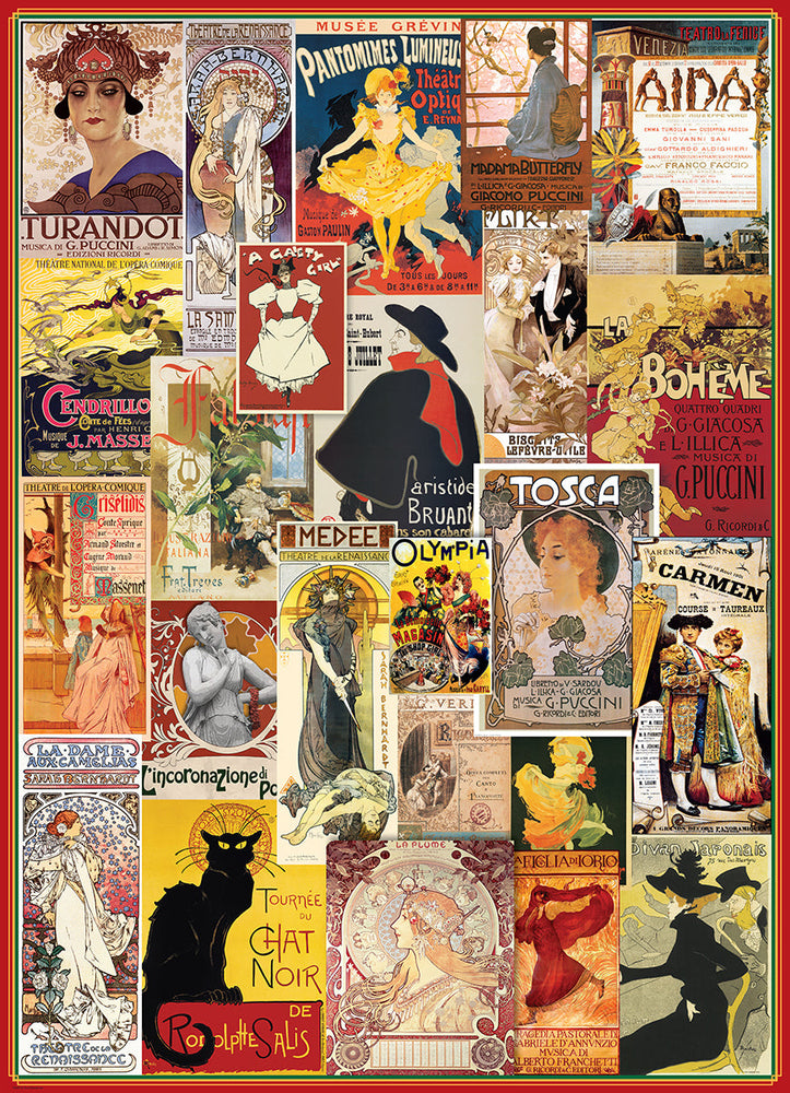 Puzzle: Vintage Art Collages - Theater & Opera Vintage Posters (ONLINE ORDER ONLY)