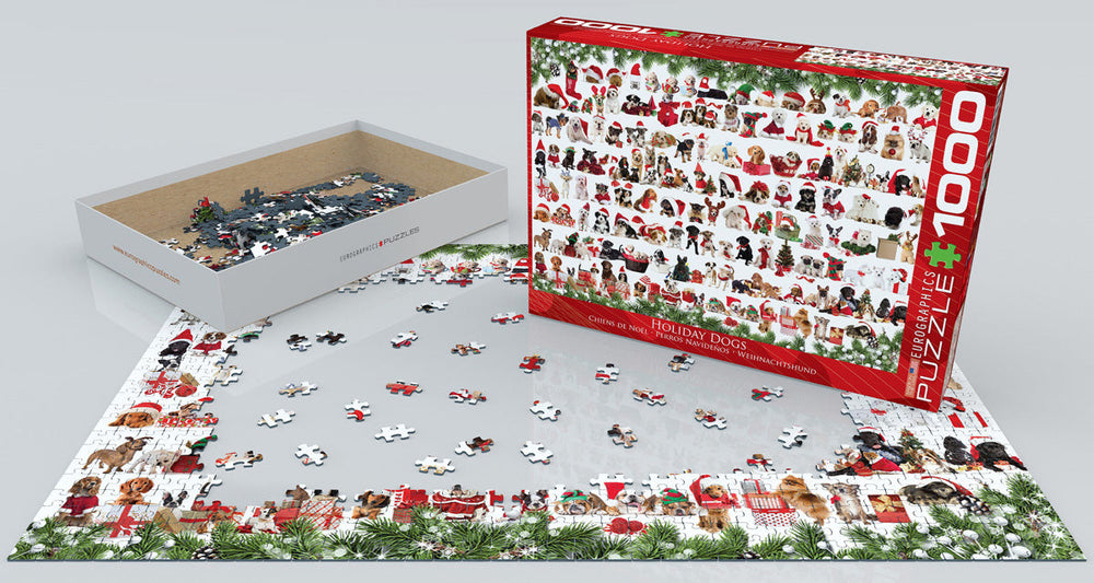 Puzzle: Animal Charts - Holiday Dogs (ONLINE ORDER ONLY)