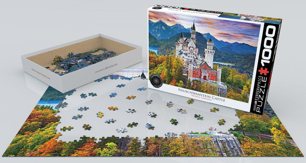 Puzzle: HDR Photography - Neuschwanstein Castle Germany (ONLINE ORDER ONLY)
