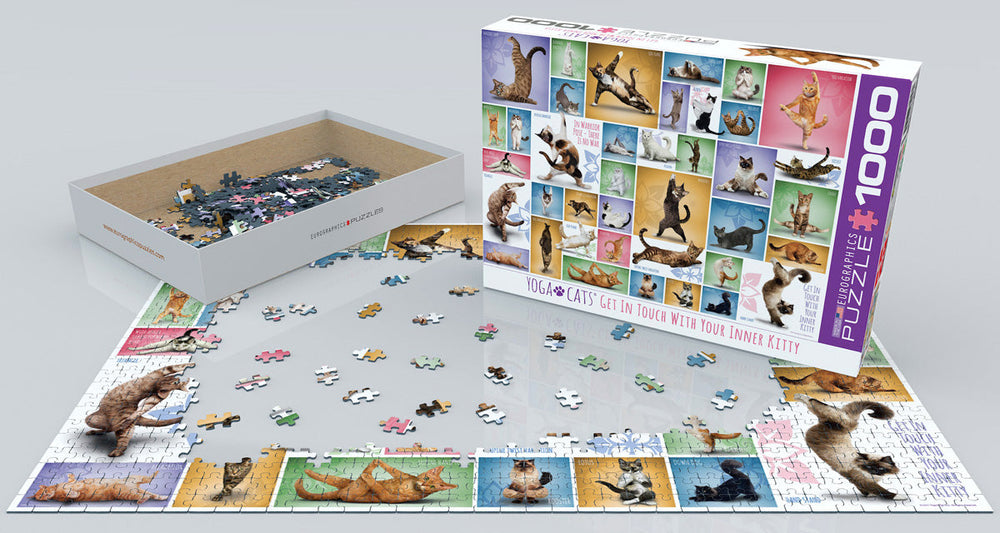 Puzzle: Yoga Dogs & Cats Collection - Yoga Cats (ONLINE ORDER ONLY)