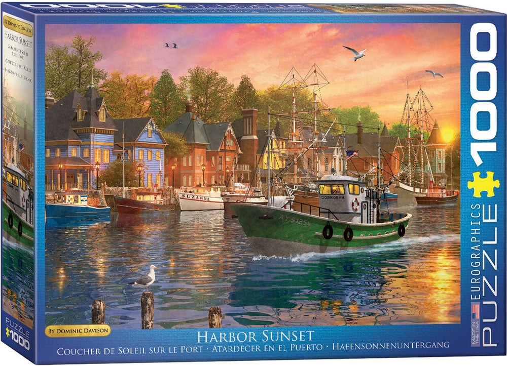 Puzzle: Artist Series - Harbor Sunset by Dominic Davison (ONLINE ORDER ONLY)