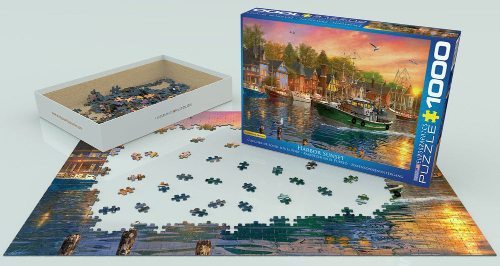 Puzzle: Artist Series - Harbor Sunset by Dominic Davison (ONLINE ORDER ONLY)