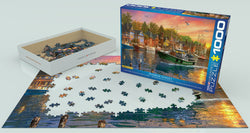 Puzzle: Artist Series - Harbor Sunset by Dominic Davison (ONLINE ORDER ONLY)