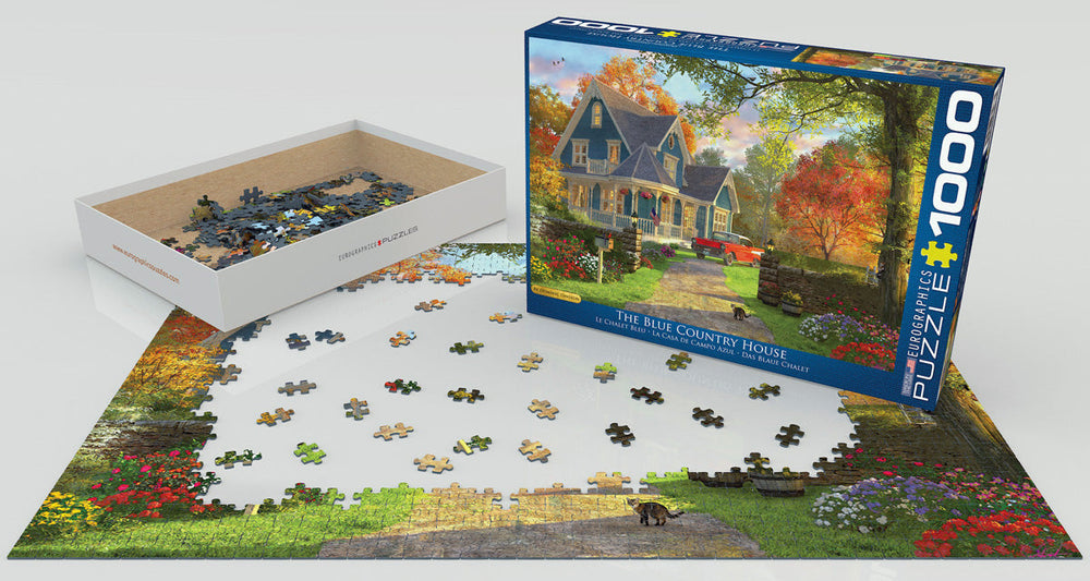 Puzzle: Artist Series - The Blue Country House by Dominic Davison (ONLINE ORDER ONLY)
