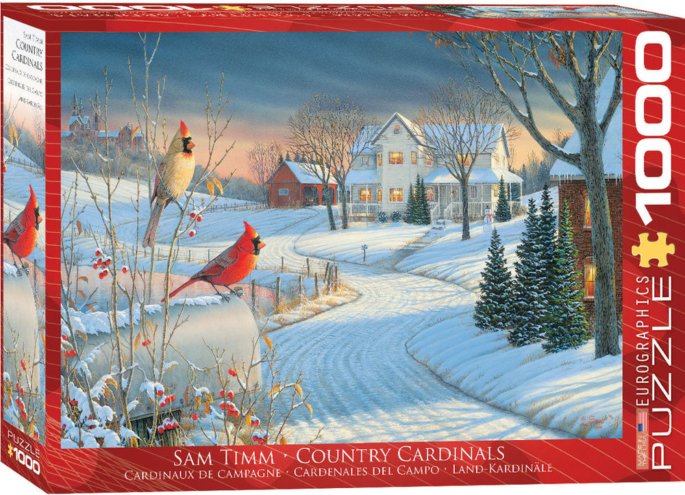 Puzzle: Artist Series - Country Cardinals by Sam Timm (ONLINE ORDER ONLY)