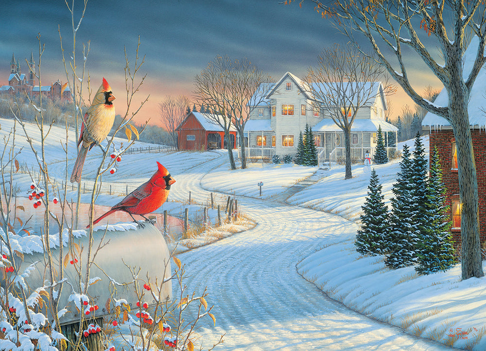 Puzzle: Artist Series - Country Cardinals by Sam Timm (ONLINE ORDER ONLY)
