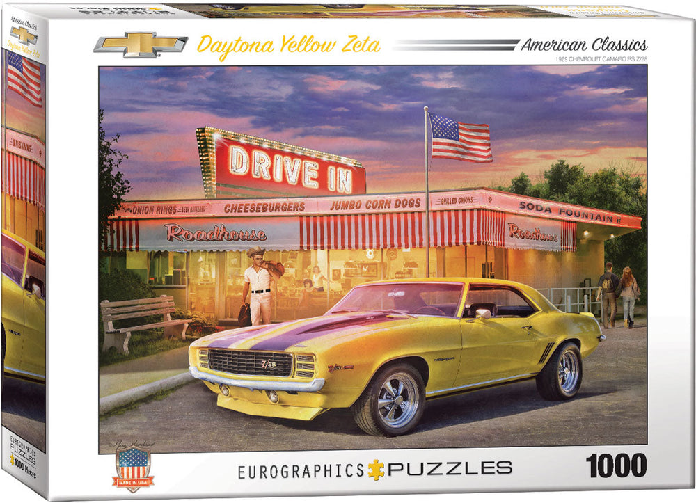 Puzzle: American Car Classics - Daytona Yellow Zeta (ONLINE ORDER ONLY)