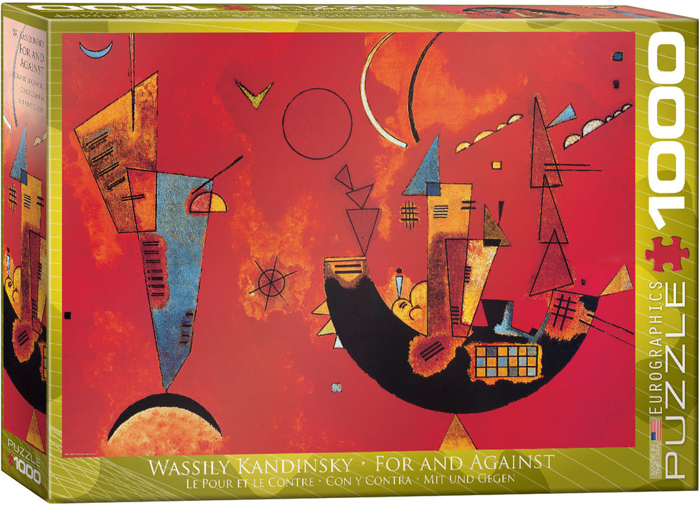 Puzzle: Fine Art Masterpieces -  For and Against by Wassily Kandinsky (ONLINE ORDER ONLY)