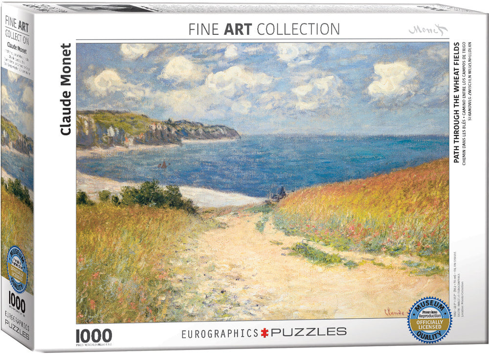 Puzzle: Fine Art Masterpieces - Path through the Wheat Fields by Claude Monet (ONLINE ORDER ONLY)