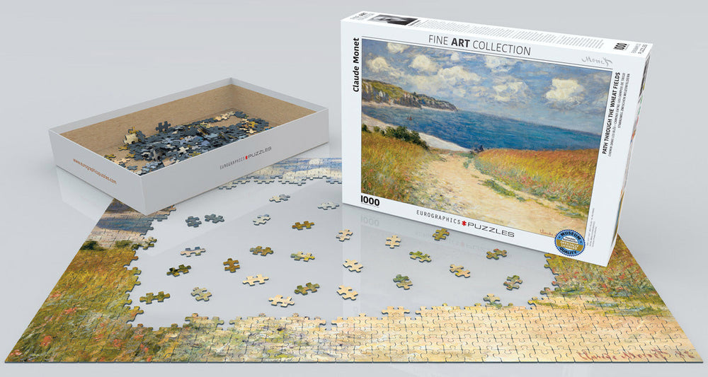 Puzzle: Fine Art Masterpieces - Path through the Wheat Fields by Claude Monet (ONLINE ORDER ONLY)