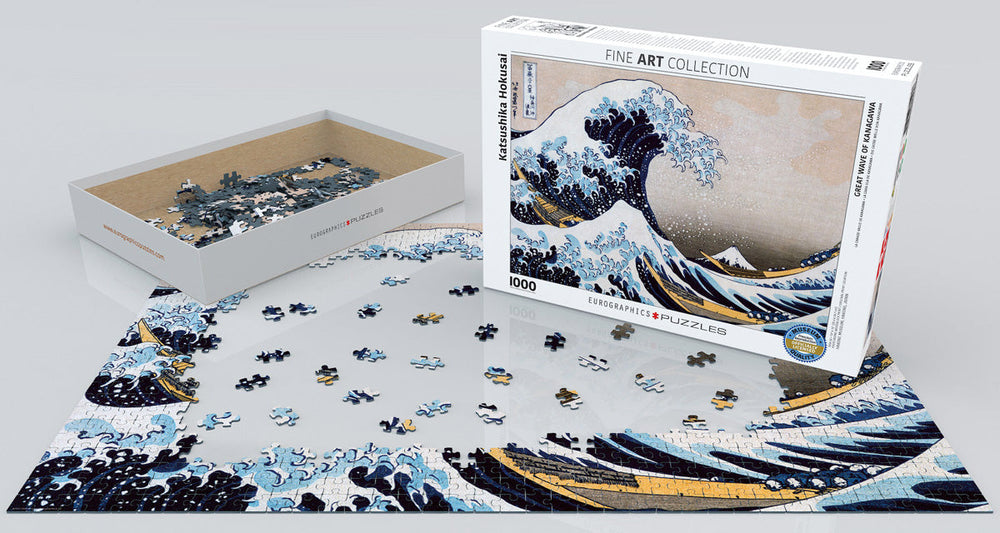 Puzzle: Fine Art Masterpieces - Great Wave of Kanagawa by Katsushika Hokusai (ONLINE ORDER ONLY)