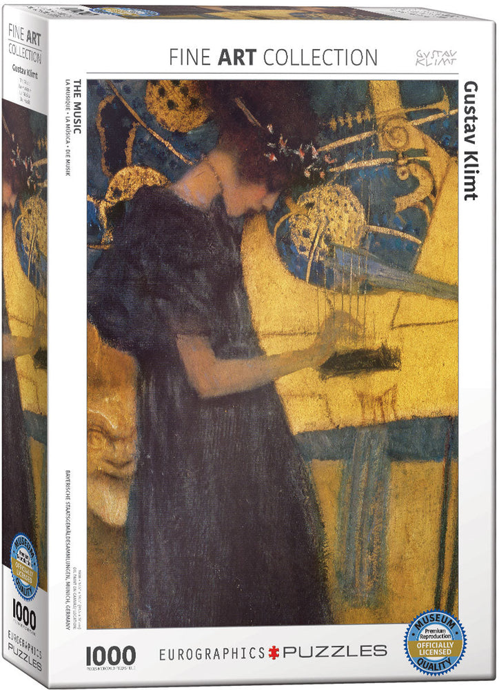 Puzzle: Fine Art Masterpieces - The Music by Gustav Klimt (ONLINE ORDER ONLY)